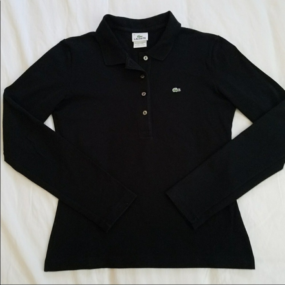 LACOSTE Cotton Long Sleeve Polo